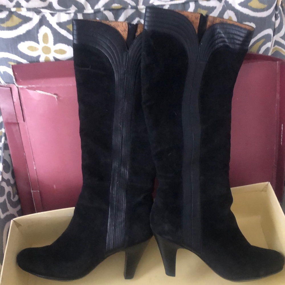 Tall black boots